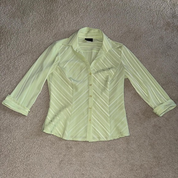 Neon green y2k button down shirt - Picture 1 of 7